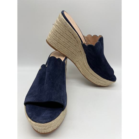 Kate Spade Toby Wedges Women's Espadrille Blue Sandal Size 9📦 - Picture 3 of 12